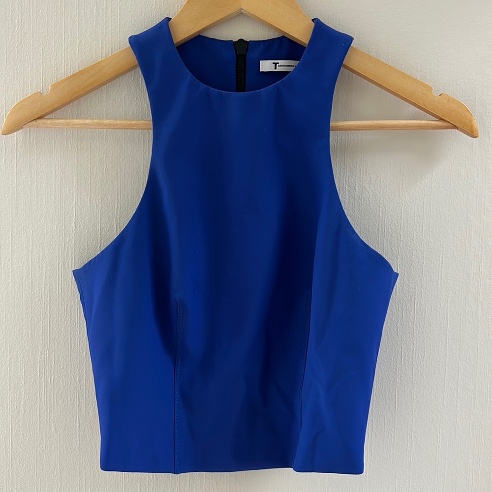 Alexander Wang cropped top with zip back